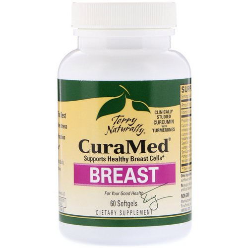 EuroPharma, Terry Naturally, CuraMed Breast, 60 Softgels فوائد