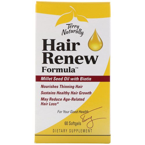 EuroPharma, Terry Naturally, Hair Renew Formula, 60 Softgels فوائد