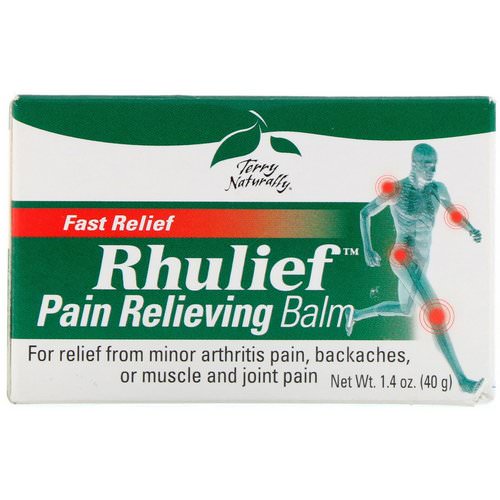 EuroPharma, Terry Naturally, Rhulief, Pain Relieving Balm, 1.4 oz (40 g) فوائد