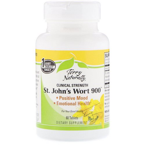 EuroPharma, Terry Naturally, St. John's Wort 900, 60 Tablets فوائد