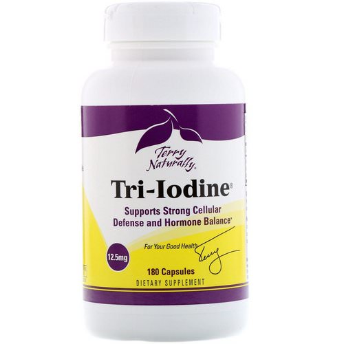 EuroPharma, Terry Naturally, Tri-Iodine, 12.5 mg, 180 Capsules فوائد