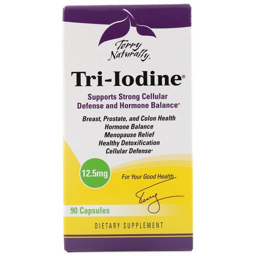 EuroPharma, Terry Naturally, Tri-Iodine, 12.5 mg, 90 Capsules فوائد