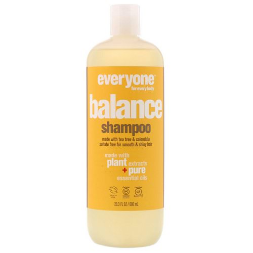 Everyone, Balance, Shampoo, Smooth & Shiny, 20.3 fl oz (600 ml) فوائد