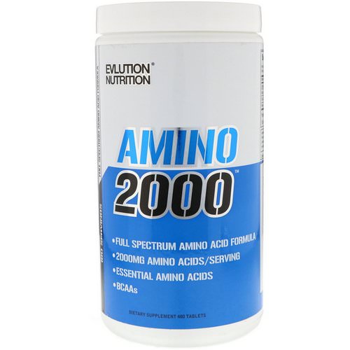 EVLution Nutrition, Amino 2000, 480 Tablets فوائد