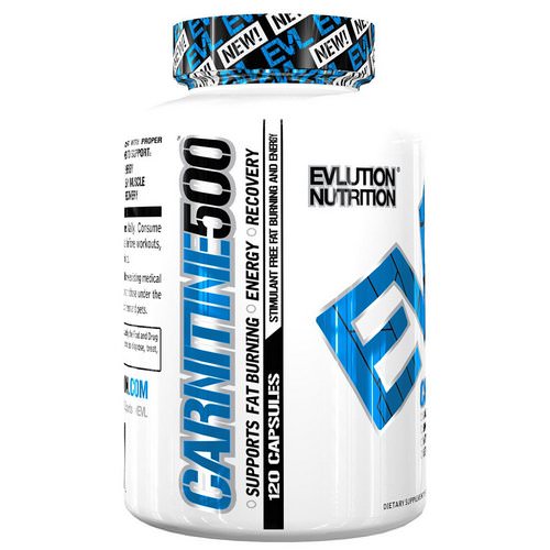 EVLution Nutrition, Carnitine 500, 120 Capsules فوائد