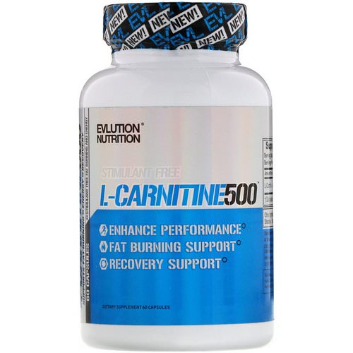 EVLution Nutrition, L-Carnitine500, 60 Capsules فوائد