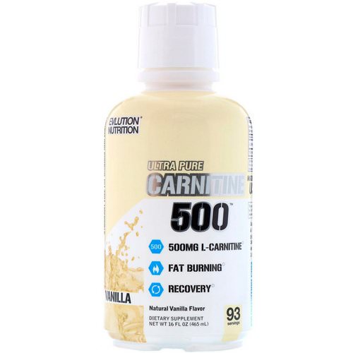 EVLution Nutrition, Carnitine500, Vanilla, 16 oz (465 ml) فوائد