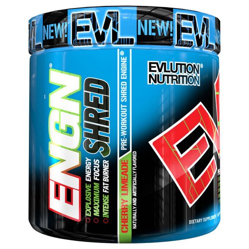 EVLution Nutrition, ENGN Shred, Cherry Limeade Pre-Workout, 8.1 oz (231 g) فوائد