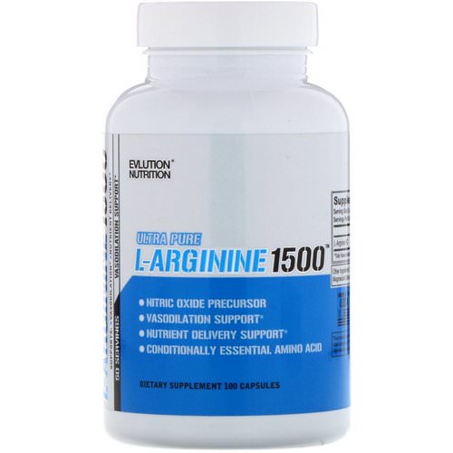 EVLution Nutrition, L-Arginine 1500, 100 Capsules فوائد