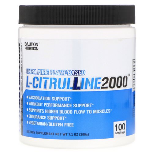 EVLution Nutrition, L-Citrulline 2000, 7.1 oz (200 g) فوائد