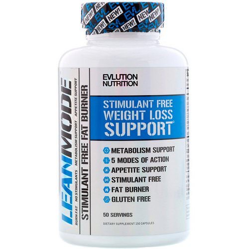 EVLution Nutrition, Lean Mode, Stimulant-Free Fat Burner Supplement, 150 Capsules فوائد