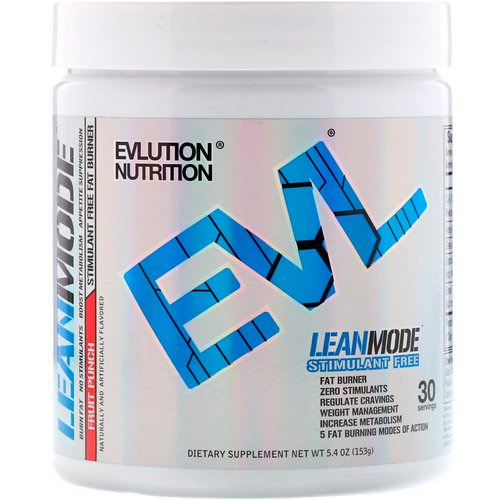 EVLution Nutrition, LeanMode, Fruit Punch, 5.4 oz (153 g) فوائد