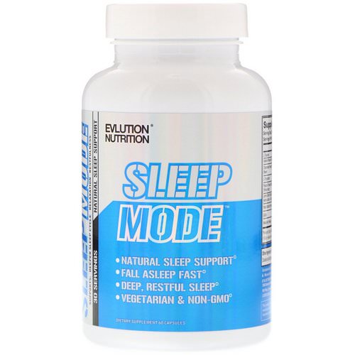 EVLution Nutrition, SleepMode, Natural Sleep Support, 60 Capsules فوائد