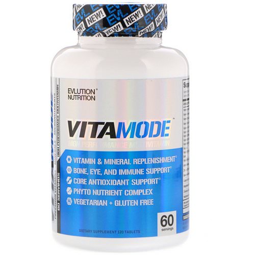 EVLution Nutrition, VitaMode, High Performance Multi Vitamin, 120 Tablets فوائد