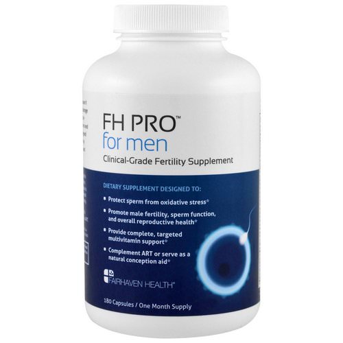 Fairhaven Health, FH Pro for Men, Clinical Grade Fertility Supplement, 180 Capsules فوائد