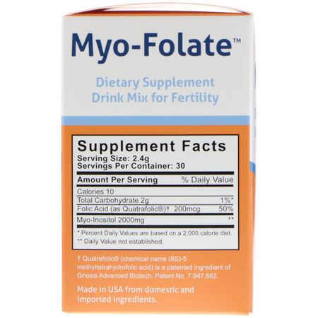 Fairhaven Health, Myo-Folate, A Drinkable Fertility Supplement, Unflavored, 30 Packets, 2.4 g Each:ما بعد ال,لادة, ما قبل