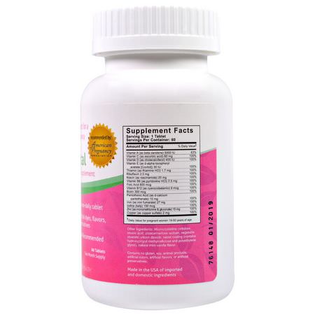 Fairhaven Health, Prenatal Mutlivitamin Supplement, 60 Tablets:الفيتامينات المتعددة قبل ال,لادة, صحة المرأة