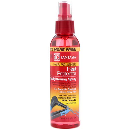 Fantasia, IC, Hair Polisher, Heat Protector Straightening Spray, 6 fl oz (178 ml) فوائد