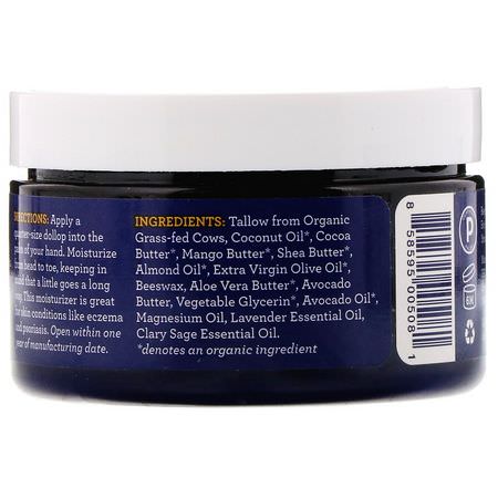 Fatco, Calming Body Butta, Lavender + Clary Sage, 4 fl oz (118 ml):الأكزيما, علاج الجلد