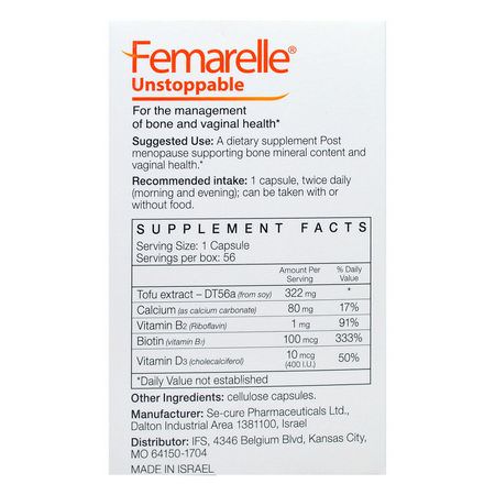 Femarelle, Unstoppable, 56 Capsules:صحة المرأة, المكملات الغذائية