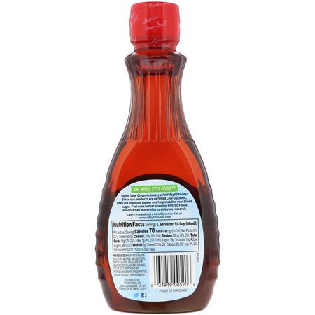 Fifty 50, Original Syrup, Maple Flavored, 12 fl oz (355 ml):شراب القيقب, المحليات