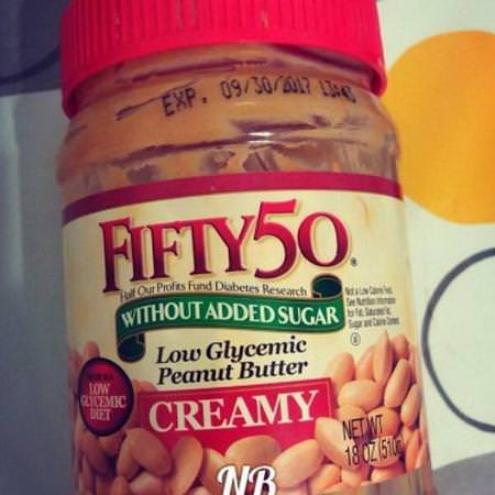 Fifty 50 Peanut Butter - زبدة الف,ل الس,داني, يحفظ, ينتشر, زبدة