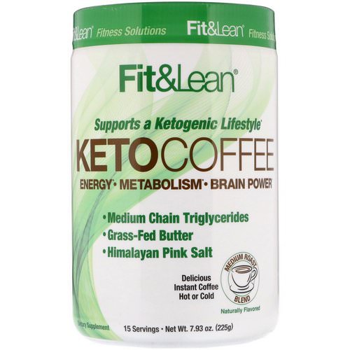 Fit & Lean, Keto Coffee, 7.93 oz (225 g) فوائد
