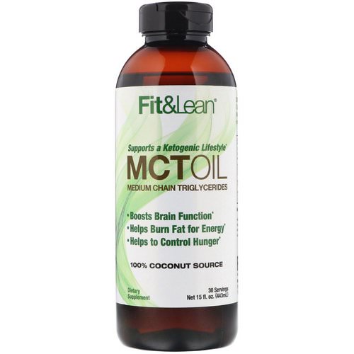 Fit & Lean, MCT Oil, 15 fl oz (443 ml) فوائد