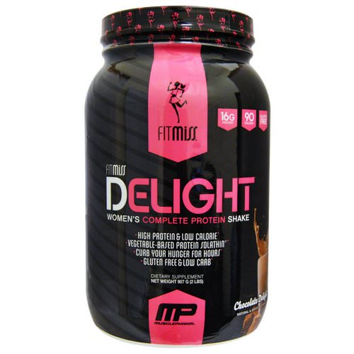 FitMiss, Delight, Women's Complete Protein Shake, Chocolate Delight, 2 lbs (907 g) فوائد