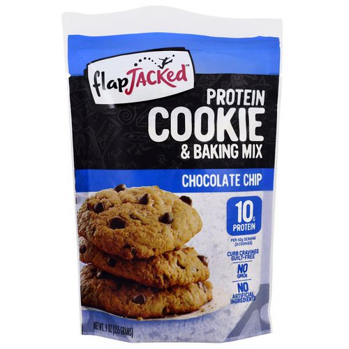 FlapJacked, Protein Cookie and Baking Mix, Chocolate Chip, 9 oz (255 g) فوائد