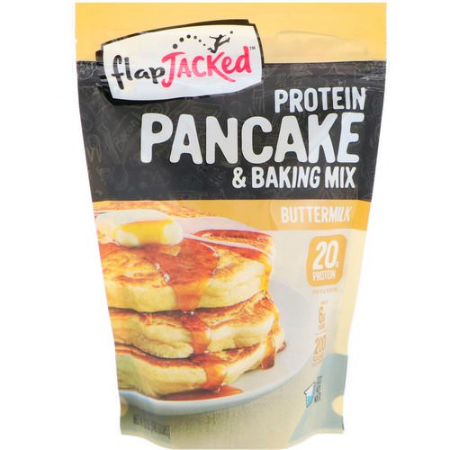 FlapJacked, Protein Pancake and Baking Mix, Buttermilk, 12 oz (340 g) فوائد