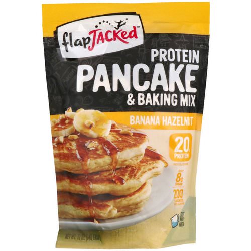 FlapJacked, Protein Pancake & Baking Mix, Banana Hazelnut, 12 oz (340 g) فوائد
