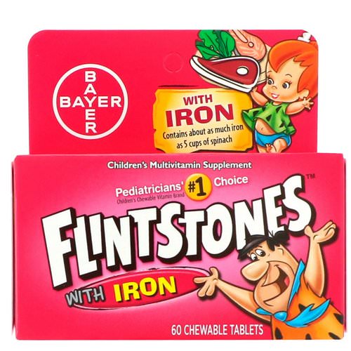 Flintstones, Children's Multivitamin with Iron, Fruit Flavors, 60 Chewable Tablets فوائد