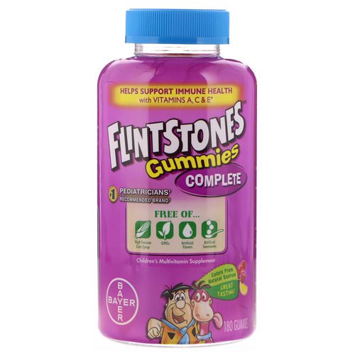 Flintstones, Complete, Children's Multivitamin, 180 Gummies فوائد