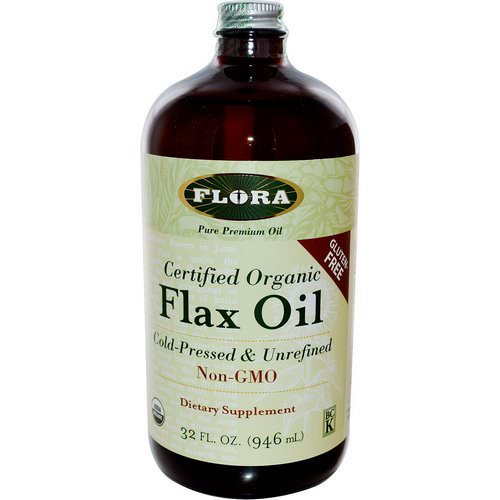 Flora, Certified Organic Flax Oil, 32 fl oz (946 ml) فوائد