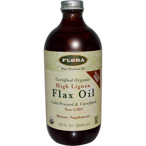 Flora, Certified Organic, High Lignan Flax Oil, 17 fl oz (500 ml) فوائد