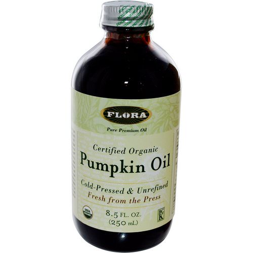 Flora, Certified Organic Pumpkin Oil, 8.5 fl oz (250 ml) فوائد