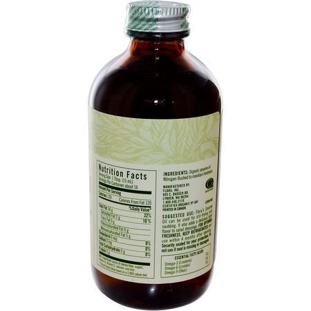 Flora, Certified Organic Sesame Oil, 8.5 fl oz (250 ml):زيت السمسم ,الخل