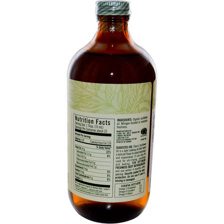 Flora, Certified Organic Sunflower Oil, 17 fl oz (500 ml):الخل ,الزي,ت