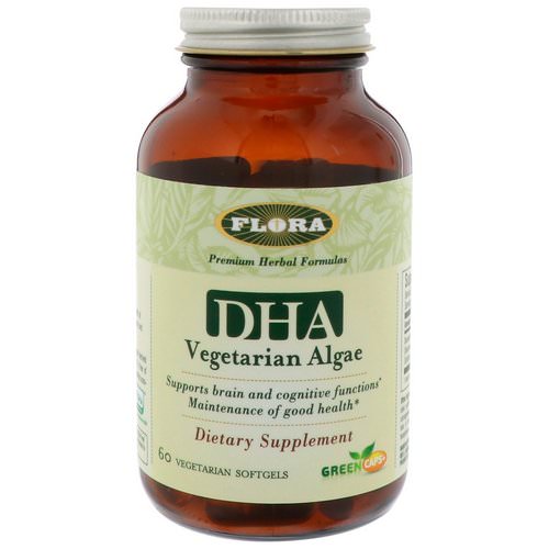 Flora, DHA Vegetarian Algae, 60 Vegetarian Softgels فوائد