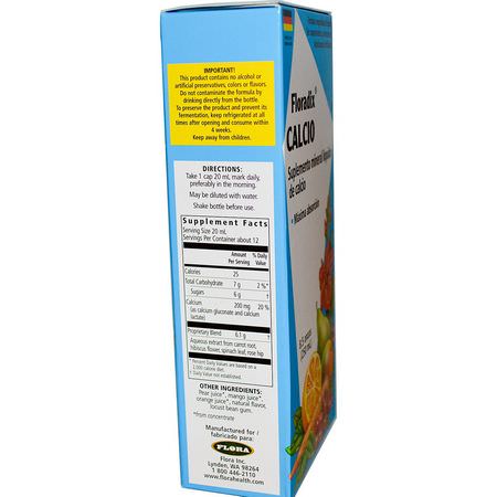 Flora, Floradix, Calcium, Liquid Mineral Supplement, 8.5 fl oz (250 ml):الكالسي,م ,المعادن