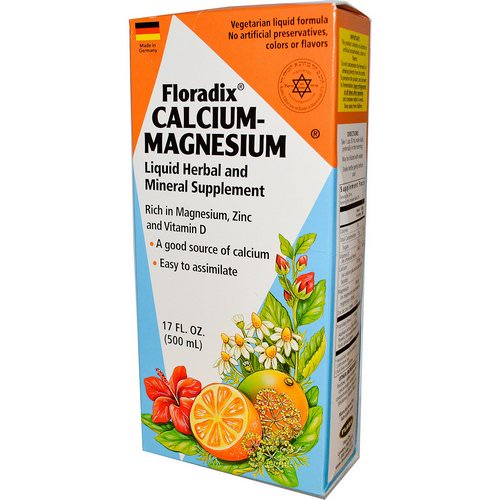 Flora, Floradix Calcium-Magnesium, 17 fl oz (500 ml) فوائد
