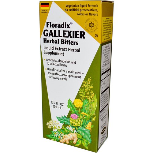Flora, Floradix, Gallexier Herbal Bitters, 8.5 fl oz (250 ml) فوائد