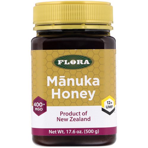 Flora, Manuka Honey, MGO 400+, 17.6 oz (500 g) فوائد