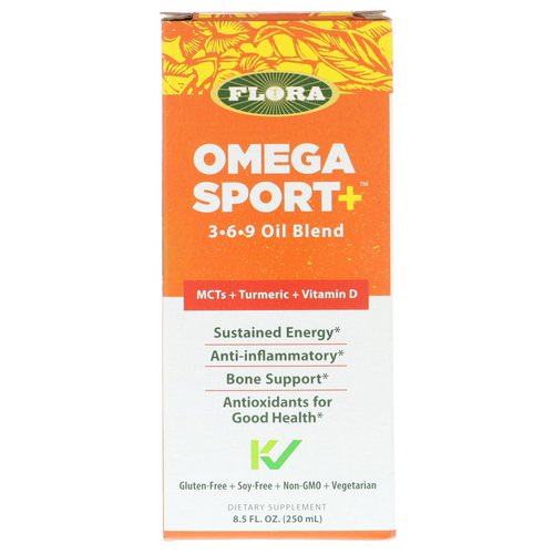 Flora, Omega Sport +, 3-6-9 Oil Blend, 8.5 fl oz (250 ml) فوائد