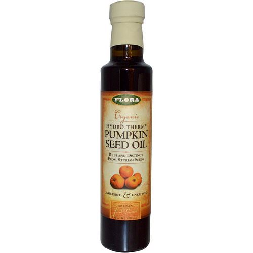 Flora, Organic Hydro-Therm Pumpkin Seed Oil, 8.5 fl oz (250 ml) فوائد