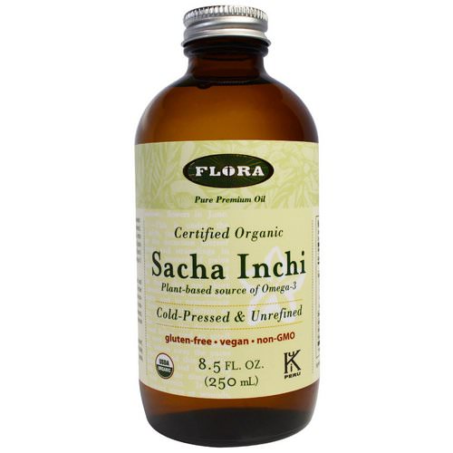 Flora, Organic Sacha Inchi, Pure Premium Oil, 8.5 fl oz (250 ml) فوائد