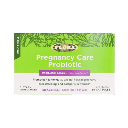Flora, Pregnancy Care Probiotic, 30 Vegetarian Capsules فوائد