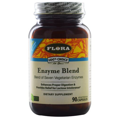 Flora, Udo's Choice, Enzyme Blend, 90 Veggie Caps فوائد