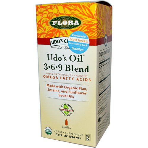 Flora, Udo's Choice, Udo's Oil 3·6·9 Blend, 32 fl oz (946 ml) فوائد